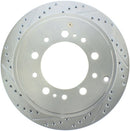 StopTech Select Sport 13-17 Toyota Land Cruiser Drilled / Slotted Rear Passenger-Side Brake Rotor-1