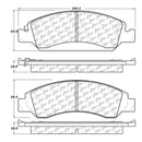 StopTech 2016 Chevy Tahoe Street Touring Front Brake Pads-1