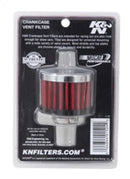K&N Clamp On Rubber Base Crankcase Vent Filter 0.5in Flange ID 2in OD 1.5in Height-9