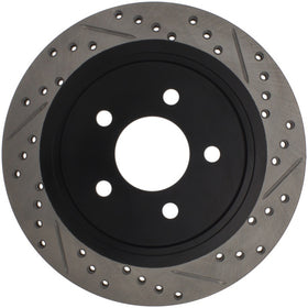 StopTech 05-10 Ford Mustang Slotted & Drilled Left Rear Rotor - 0