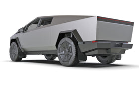 Rally Armor 24-25 Tesla Cybertruck Black UR Mud Flap Metallic Black Logo