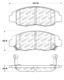 StopTech Street Touring 98-02 Honda Accord Coupe/Sedan Front Brake Pads-1