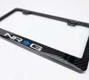 NRG Carbon License Plate Frame/ Fiber Poly Dip Finish Wet w/ NRG Logo-1