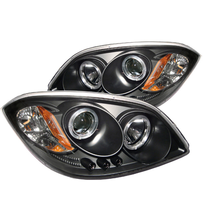 Spyder Chevy Cobalt 05-10/Pontiac G5 07-09 Projector Headlights LED Halo LED Blk PRO-YD-CCOB05-HL-BK - 0