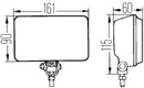 Hella 450 H3 12V SAE/ECE Fog Lamp Kit Clear - Rectangle (Includes 2 Lamps)-6