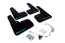 Rally Armor 13-17 Subaru Crosstrek XV Black UR Mud Flap w/Teal Altered Font Logo-3