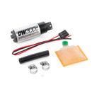 DeatschWerks 340lph DW300C Compact Fuel Pump w/ Universal Install Kit (w/o Mounting Clips)-1