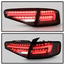 Spyder 13-16 Audi A4 4DR LED Tail Lights LED Clear Reverse Lights - Black ALT-YD-AA413-SEQ-BK-3