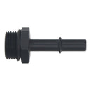 DeatschWerks 10AN ORB Male to 3/8in Male EFI Quick Connect Adapter - Anodized Matte Black-1