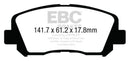 EBC 15+ Chrysler 200 2.4 Yellowstuff Front Brake Pads-4