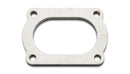 Vibrant T304 SS 4 Bolt Flange for 3in O.D. Oval tubing-1