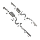 BBK 86-04 Mustang Cat Back Kit Varitune Mufflers Stainless Steel Tips-1