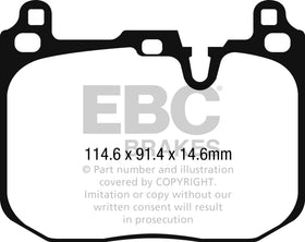 EBC 2014+ Mini Cooper John Cooper Works Ultimax2 Front Brake Pads - 0