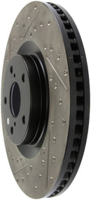 StopTech 14 Lexus IS Slotted & Drilled Front Righ Rotor-1