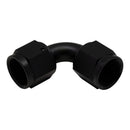 DeatschWerks 8AN Flare Female Swivel 90-Degree to 8AN Flare Female Swivel - Anodized Matte Black-1