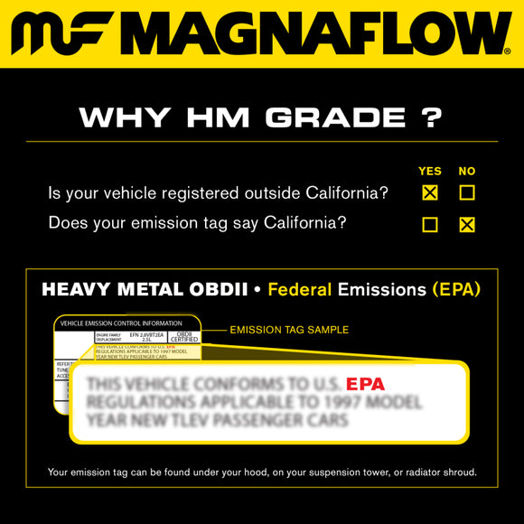 MagnaFlow Direct Fit Catalytic Converter 96 Bronco F150/F250 2 Conv