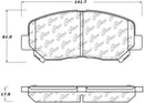 StopTech Performance Front Brake Pads 13-14 Dodge Dart/Jeep Cherokee-8