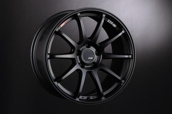 SSR GTV02 18x8.5 5x114.3 40mm Offset Flat Black Wheel 05-07 STI / 11+ tC