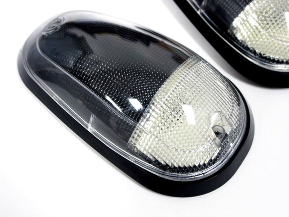 03-16 DODGE RAM 2500 3500 AMBER LED CLEAR CAB ROOF LIGHTS 5 PIECE SET