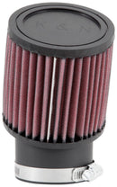 K&N Filter Universal Rubber Round Straight Filter 20 Deg Angled 2-7/16in Flange 3-3/4in OD 4in H-3
