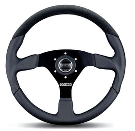 Sparco Steering Wheel L505 Lap 5 Blk/Blk/Blk - 0