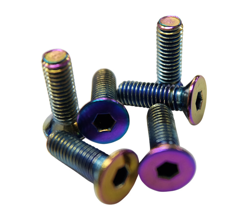 NRG Steering Wheel Screw Upgrade Kit (Conical) - Neochrome - 0