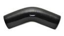 Vibrant 4 Ply Reinforced Silicone Elbow Connector - 2in I.D. - 45 deg. Elbow (BLACK)-2