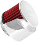 K&N 1.5in Flange ID x 3in OD x 2.5in Height Clamp On Crankcase Vent Filter-1
