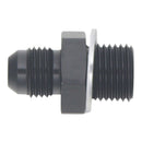 DeatschWerks 6AN Male Flare to M16 X 1.5 Male Metric Adapter (Incl Washer) - Anodized Matte Black-2