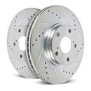 Power Stop 15-19 Ford Mustang Front Evolution Drilled & Slotted Rotors - Pair-4
