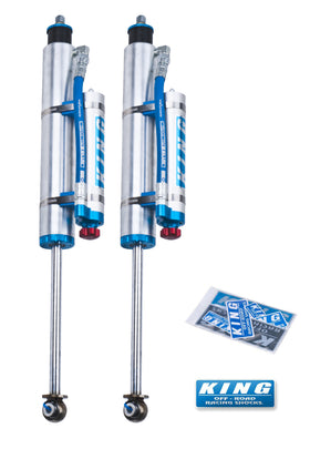 King Shocks 07-18 Jeep Wrangler JK Front 2.5 Dia Piggy Hose Res Shock 3-5in Lift w/Adjuster (Pair) - 0
