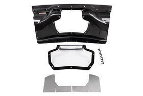 Corsa 2020+ Chevrolet Corvette C8/Z06 Carbon Fiber Air Intake Trunk Panel with Polycarbonate - 0