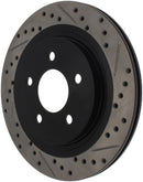 StopTech 05-10 Ford Mustang Slotted & Drilled Left Rear Rotor-6