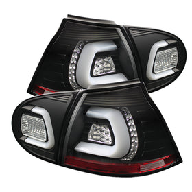 Spyder Volkswagen Golf V 06-09 LED TURN SIGNAL LED Tail Lights Black ALT-YD-VG03-LED-BK - 0