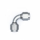 DeatschWerks 6AN Flare Female Swivel 90-Degree to 6AN Flare Female Swivel - Anodized Matte Black-1
