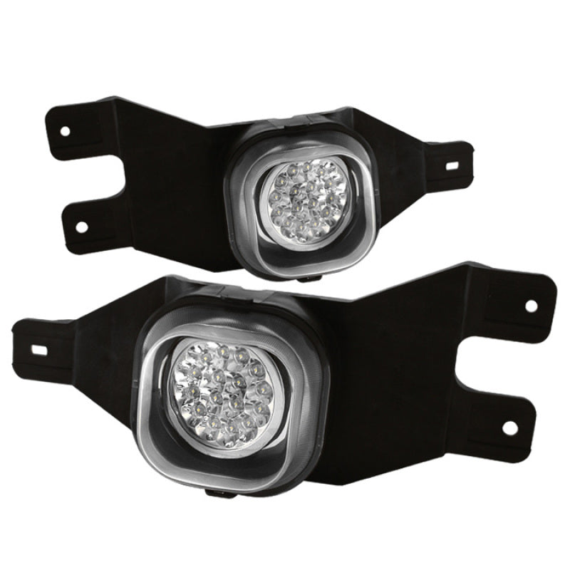 Spyder Ford F250/F350 99-04/Ford Excursion 00-05 LED Fog Lights w/Switch Clear FL-LED-FF25001-C - 0