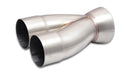Vibrant 2-1 SS Merge Collectors (3in Inlet Slipover ID 4in Outlet OD) - Sold Individually-1