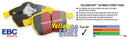 EBC 13+ Jaguar F-Type (Cast Iron Rotors Only) 3.0 Supercharged (340) Yellowstuff Front Brake Pads-6