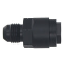 DeatschWerks 6AN Male Flare to 1/4in Female EFI Quick Connect Adapter - Anodized Matte Black-2
