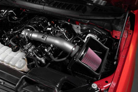 K&N 18-24 Ford F150 3.3L V6 Performance Air Intake System w/ Red Air Filter - 0