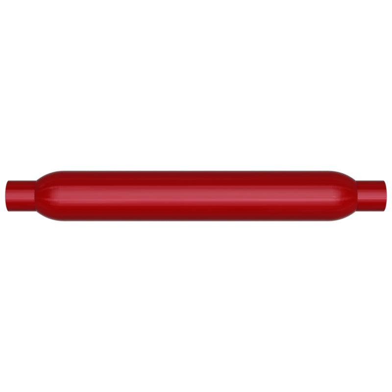 MagnaFlow Muffler Red Pack Series Glasspack 3.5in Rd 22in Body Length 2in/2in Inlet/Outlet - 0