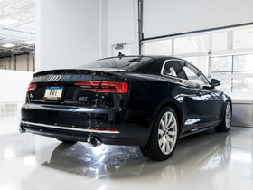 AWE Tuning Audi B9 A5 Touring Edition Exhaust Dual Outlet - Chrome Silver Tips (Includes DP) - 0