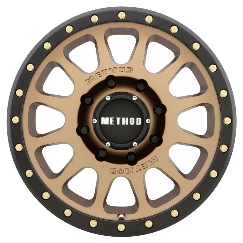 Method MR305 NV HD 18x9 +18mm Offset 8x6.5 130.81mm CB Method Bronze/Black Street Loc Wheel - 0