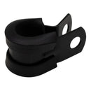 DeatschWerks Rubber Cushioned P-Clamp for 6AN Hose - 9.5mm Clamp Id - Anodized Matte Black-2