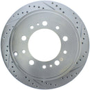 StopTech Select Sport 13-17 Toyota Land Cruiser Sport Drilled / Slotted Rear Driver-Side Brake Rotor-1