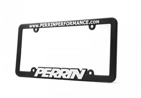 PERRIN License Plate Frame - Black w/White Lettering