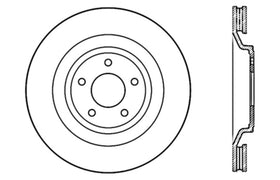 StopTech Slotted & Drilled Sport Brake Rotor - 0