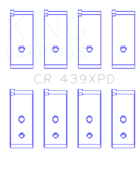 King Engine Bearings Honda B-Series Dowel Performance Rod Bearing Set - Size STDX