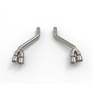 Kooks 2016 + Chevrolet Camaro SS 3in Axle Back Muffler Delete Exhaust System w/ Polished Quad Tips-1