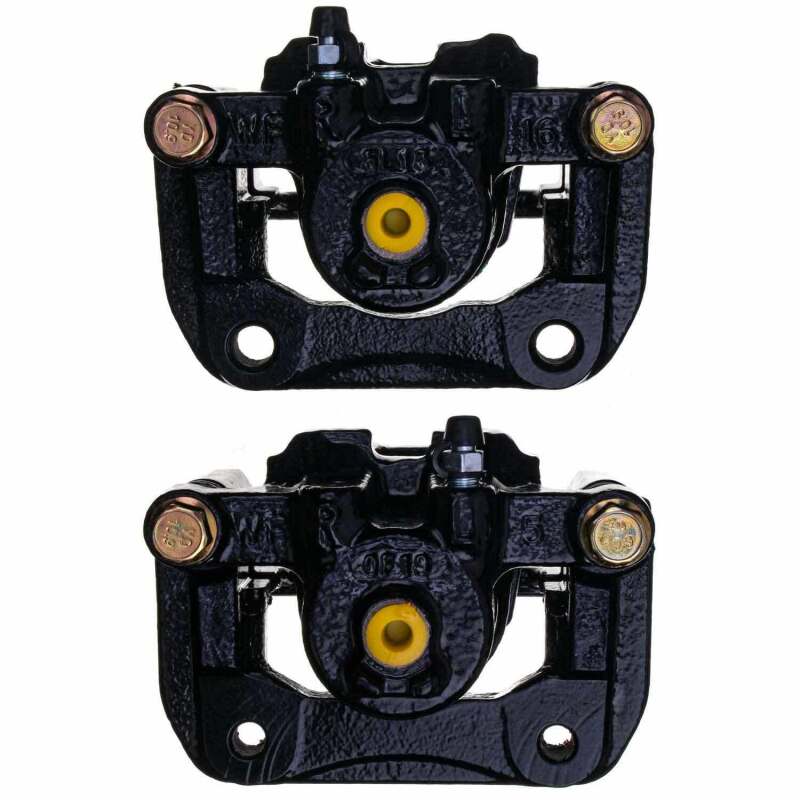 Power Stop 01-03 Acura CL Rear Black Caliper - Pair w/Bracket - 0